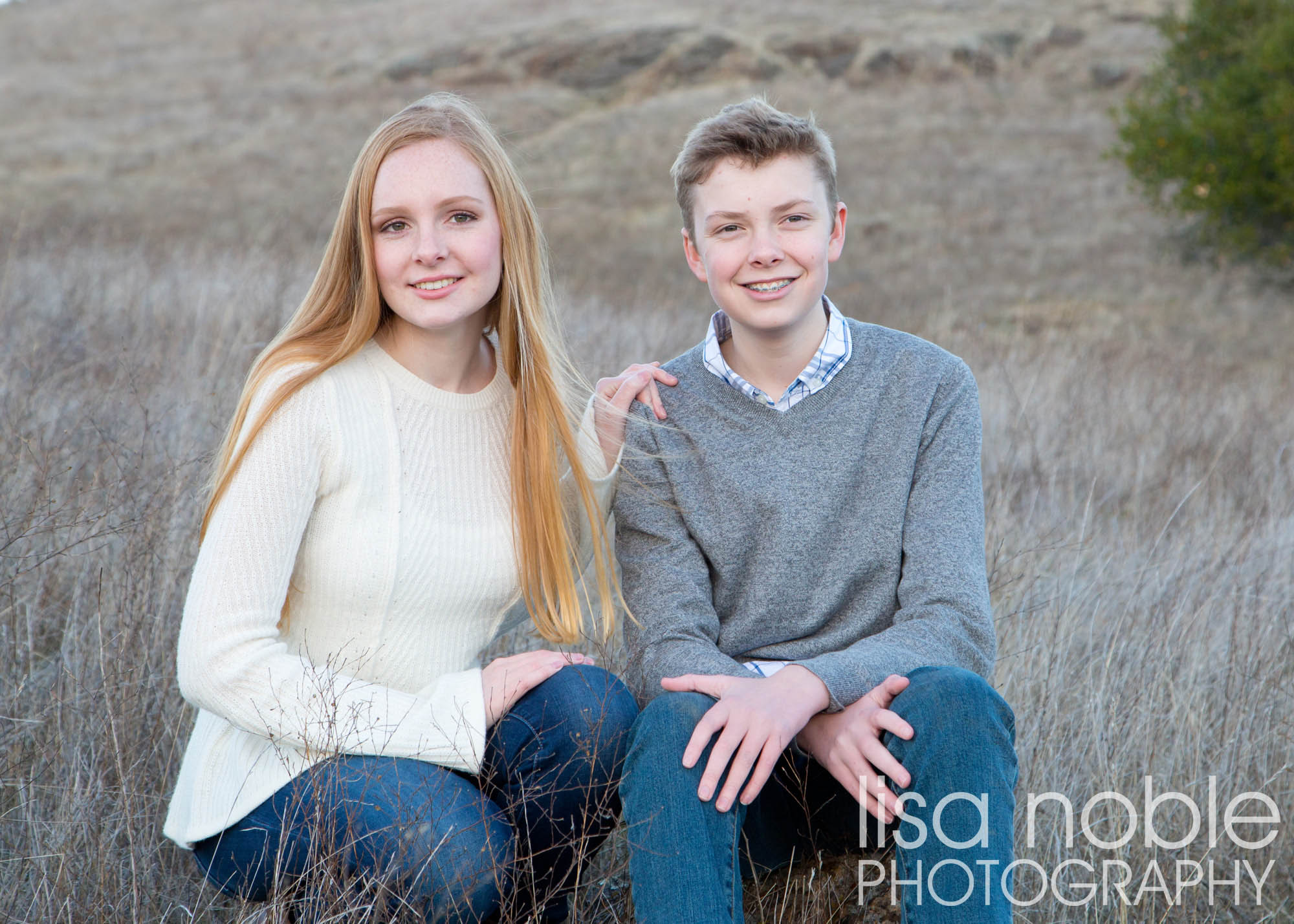 Portrait of siblings by Bay Area professional photographer